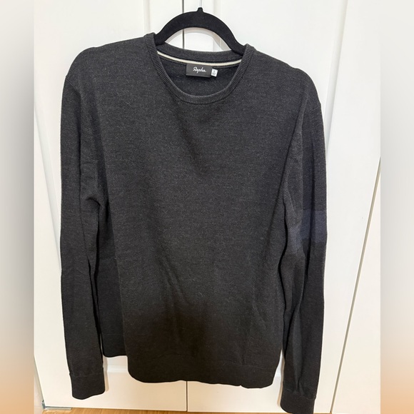 Rapha Charcoal Wool Crewneck Sweater - Large - Picture 1 of 5